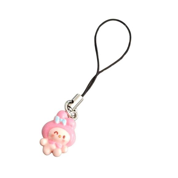 Hello Kitty My Melody Mini Phone Charm - Picture 1 of 2